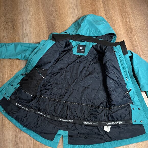 Obermeyer Liberta Insulated Jacket ski snowboard size 10 M aquarius blue womens - Picture 7 of 10
